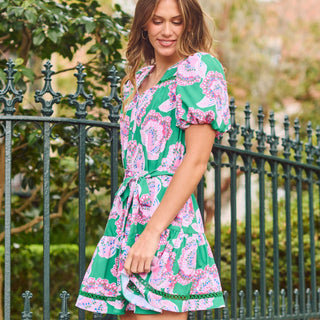 Addison Dress Petal Tango Green - Elle J. Boutique - Mary Square