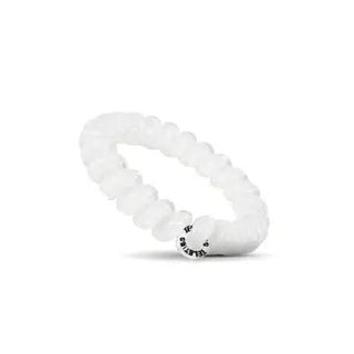 Coconut White Large Spiral Hair Coils/Hair Ties - Elle J. Boutique - Teleties