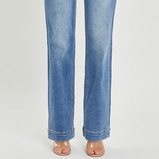 Risen High Rise Straight Jeans