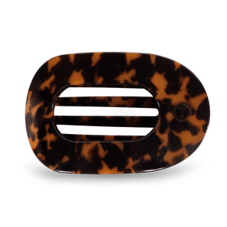 Round Flat Hair Clip | Large | Tortoise - Elle J. Boutique - TELETIES